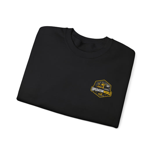 Crewneck Sweatshirt — 'Legendary Dad' Vintage Shield Emblem
