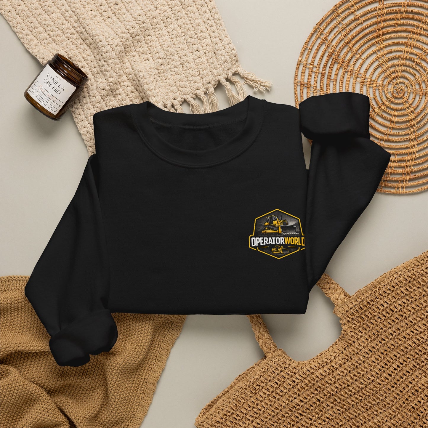 Crewneck Sweatshirt — 'Legendary Dad' Vintage Shield Emblem